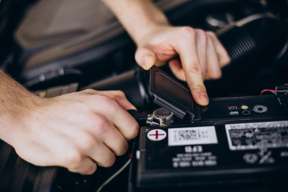 Viaje de una batería usada de coche Álvarez San Migue